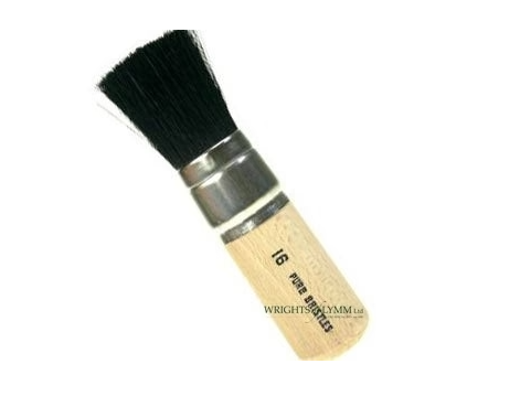 Black Bristle Stencil Brushes