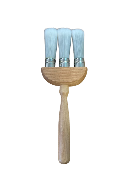 3 Ring White Synthetic Jamb Duster