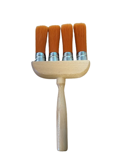 4 Ring Orange Taklon Jamb Duster