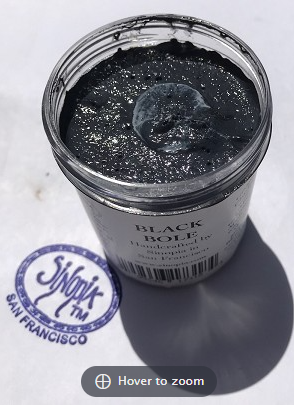 4oz (100ml) Sinopia Clay Bole - Black
