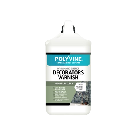 4 litre Polyvine Dead Flat Varnish