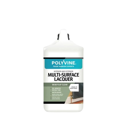 Polyvine Multi-Surface Lacquer 4 Litre-Dead Flat