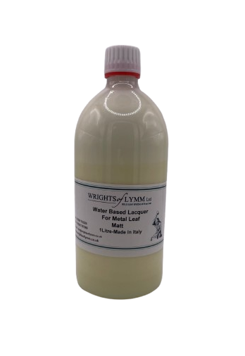 Wrights of Lymm water-based lacquer for metal leaf - matt