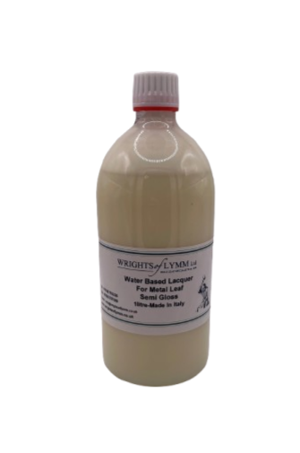 Wrights of Lymm water-based lacquer for metal leaf - semi gloss