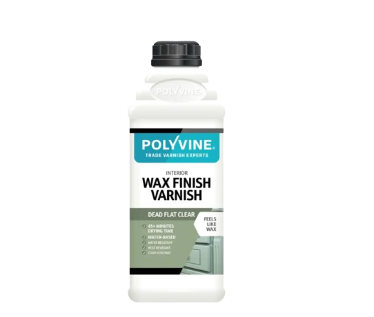 Polyvine Clear Wax Finish - 1 Litre deadflat