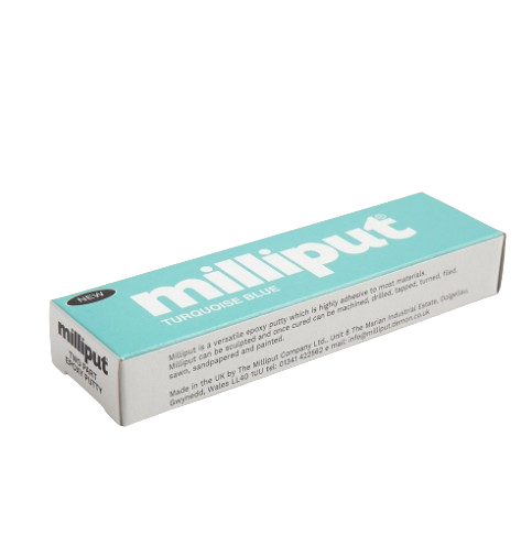 Milliput in shade turquoise blue