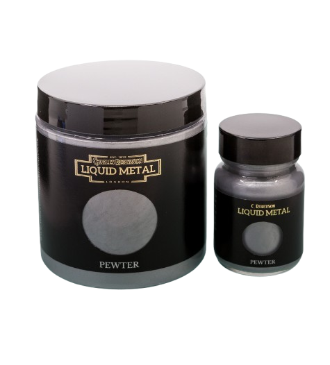 1 Litre Pewter - Acrylic Liquid Metal