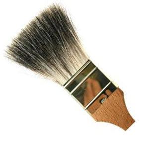 38mm Thin Flat Badger Brush