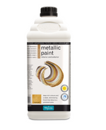 2 Litres Polyvine Acrylic Metallics - Bright Gold