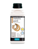 500ml Polyvine Acrylic Metallic Paint - Silver