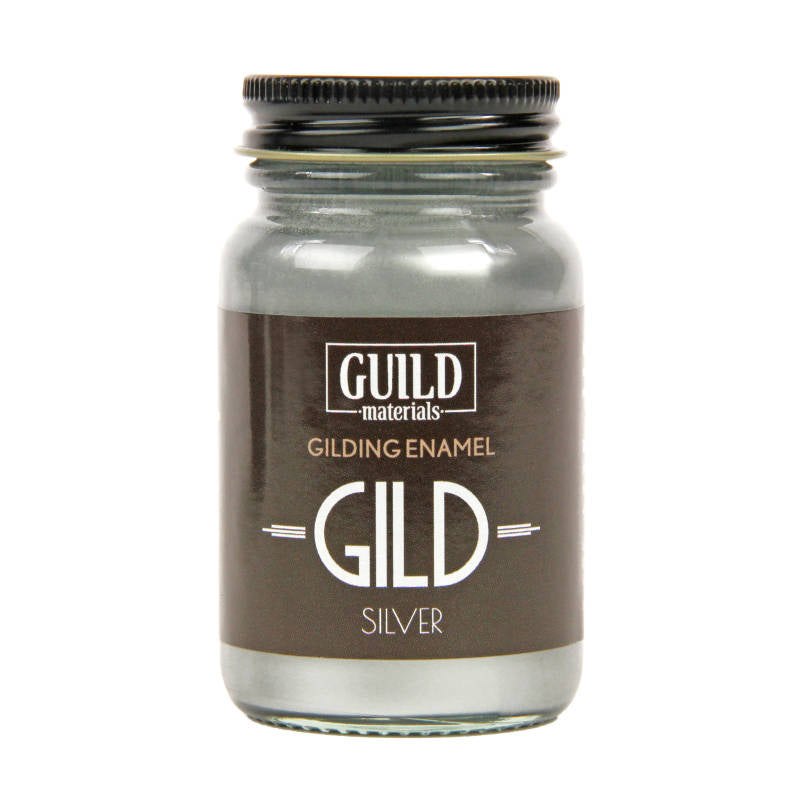 Guild Materials GILD Gilding Enamel Paint, Silver (60ml Jar)