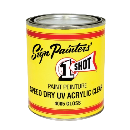 One Shot Speed Dry UV Gloss Acrylic Clear