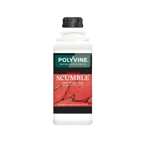 Polyvine Tropical Scumble clear acrylic glaze 