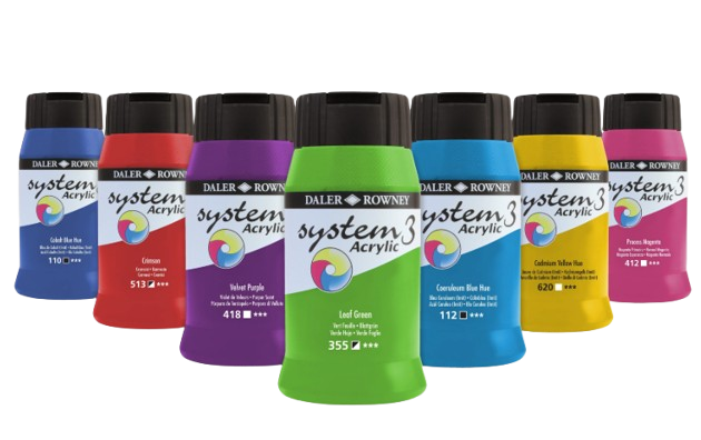 500ml System 3 Acrylic Colours