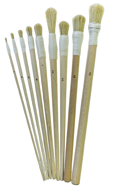 Gesso Brushes, String Bound